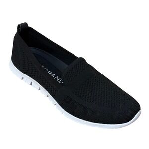 Cole Haan Men Zerogrand Slip On Shoes 11 Black Knit Loafers Casual Comfort Prepp
